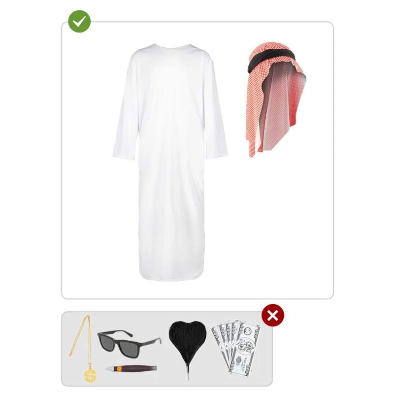 Disfraz de Árabe para hombre - Imagen 4