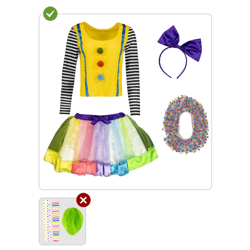 Disfraz de Payasa Deluxe para mujer - Imagen 4