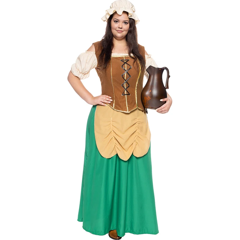 Disfraz de Tabernera época Medieval para mujer - Imagen 2