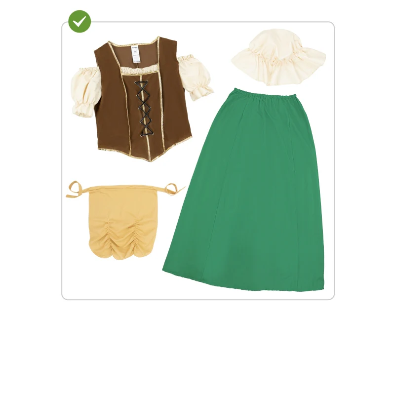 Disfraz de Tabernera época Medieval para mujer - Imagen 7