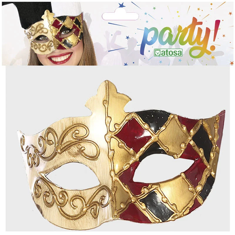 Antifaz Veneciano Pierrot - Imagen 2