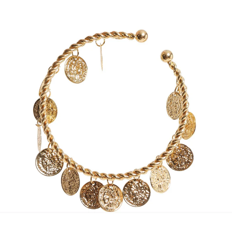 Brazalete monedas metal - Imagen 2